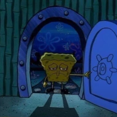 sad spongebob